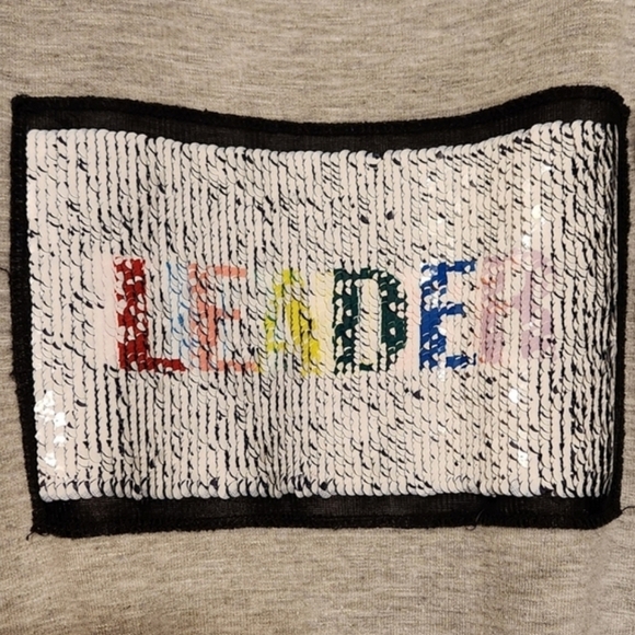 Ten Sixty Sherman Girls Long Sleeve Sequin Sweater - Picture 2 of 5